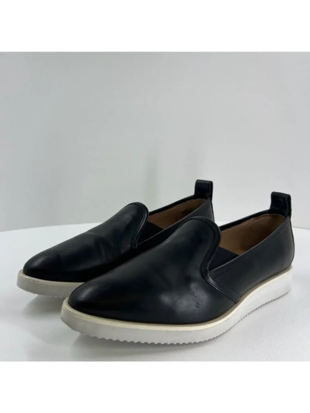 Everlane The Leather Street Shoe Loafer Womens 9 Slip On Sneakers Pointed Black - Picture 4 of 12